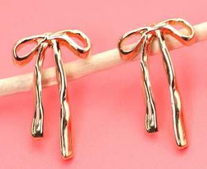 Long bow earring