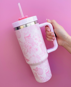 Disco cowgirl tumbler