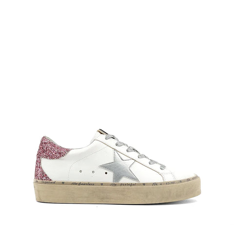 Pink glitter back sneaker