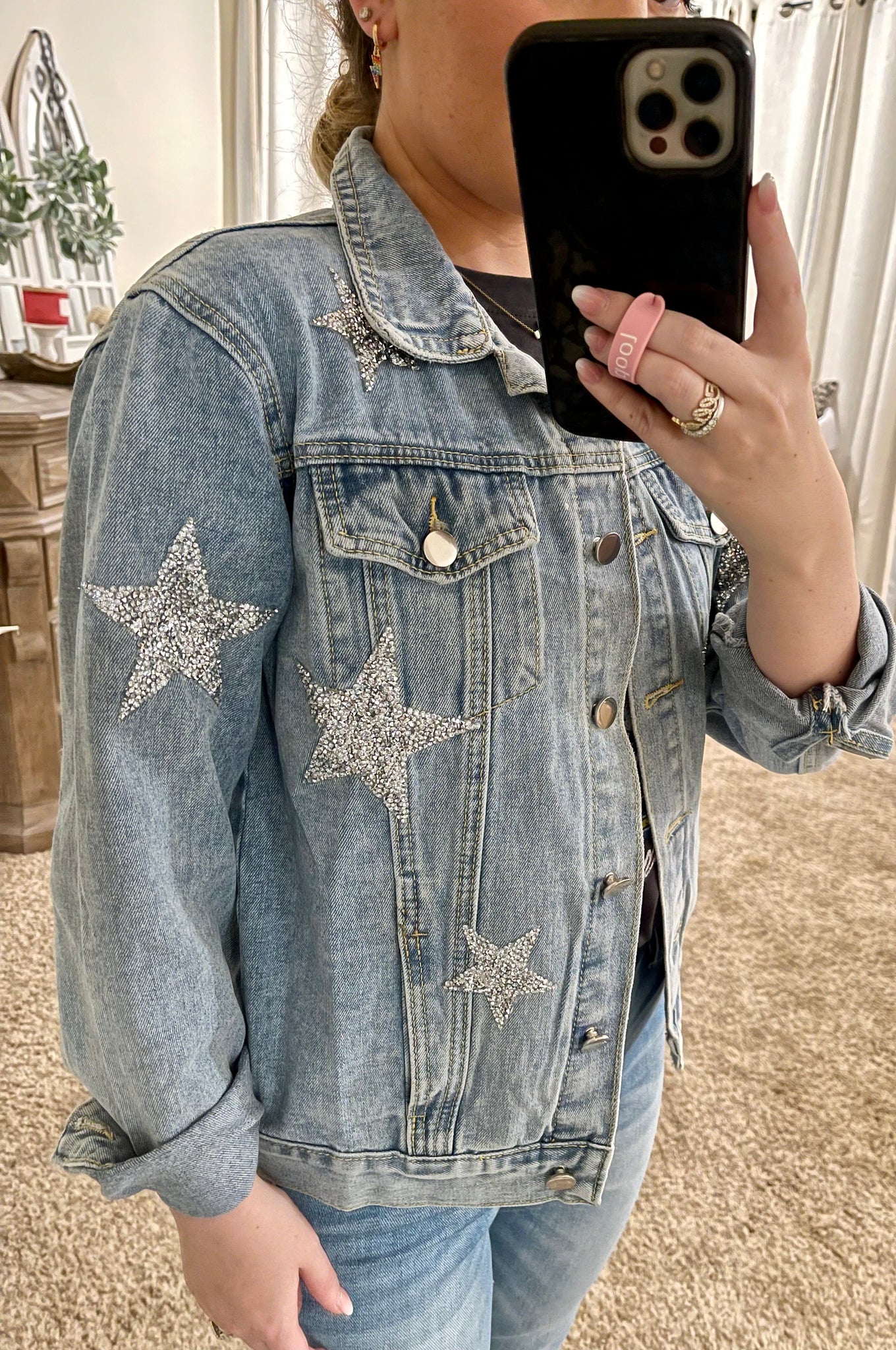 Seeing stars jean jacket